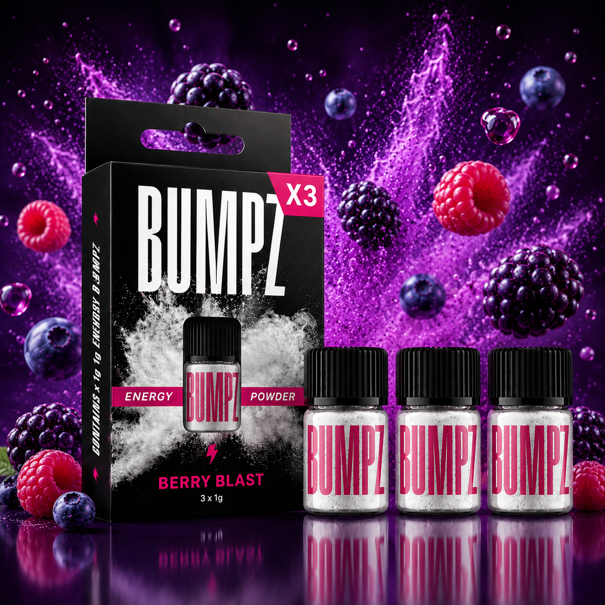 BUMPZ Energy Sniff - Berry Blast x3