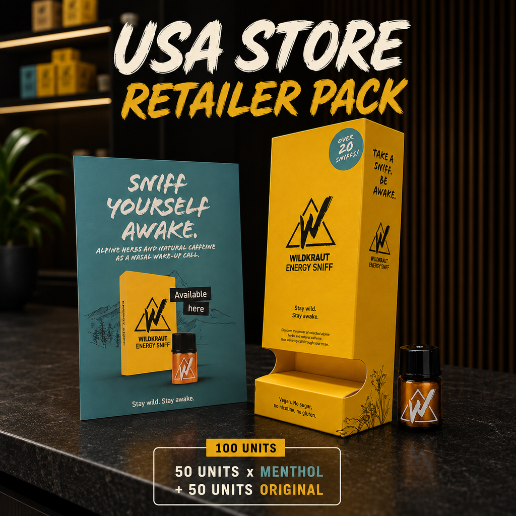 Wildkraut Energy Sniff USA Store Retailer Pack | 100 Units